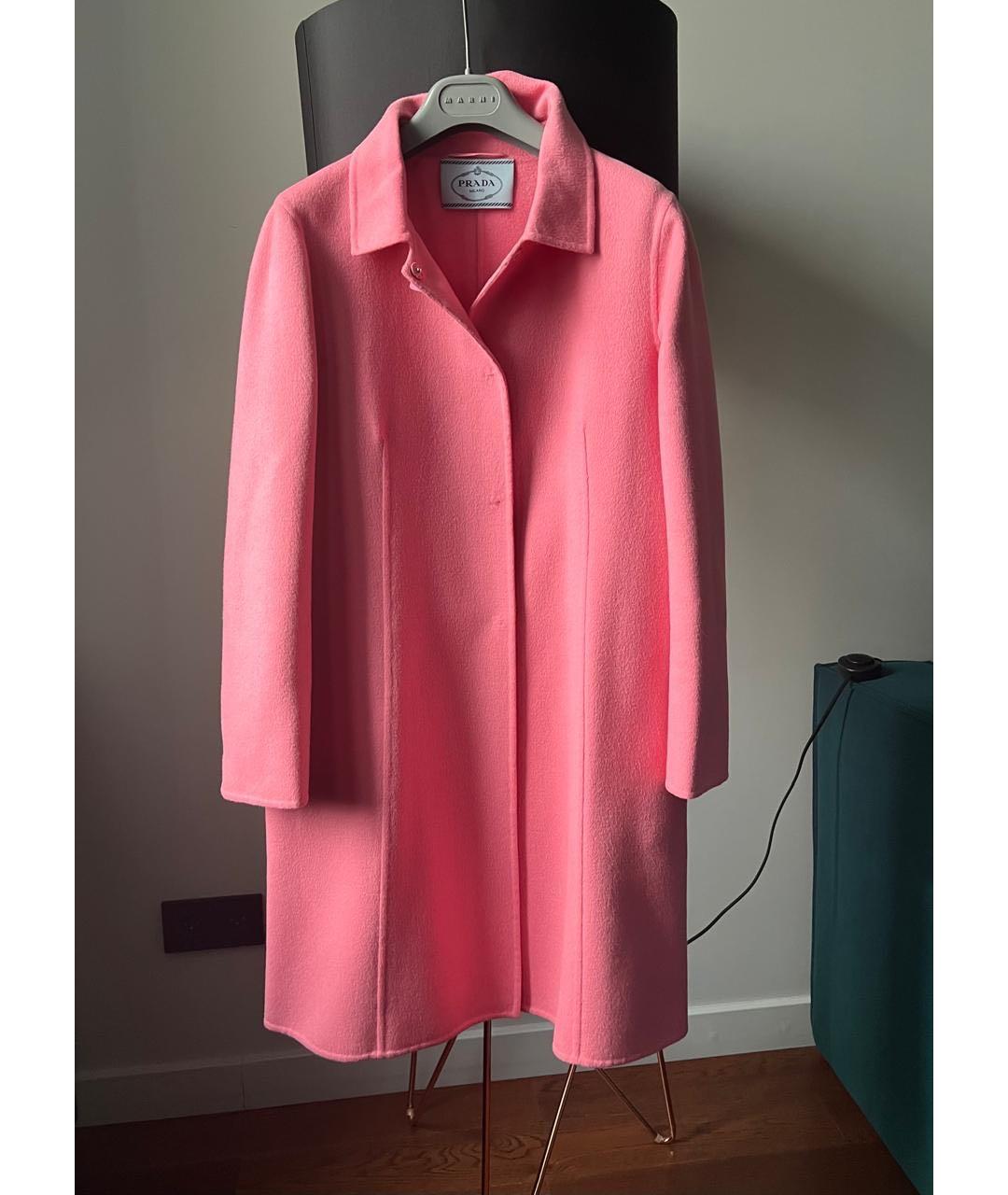 PRADA Коралловое кашемировое пальто, фото 6