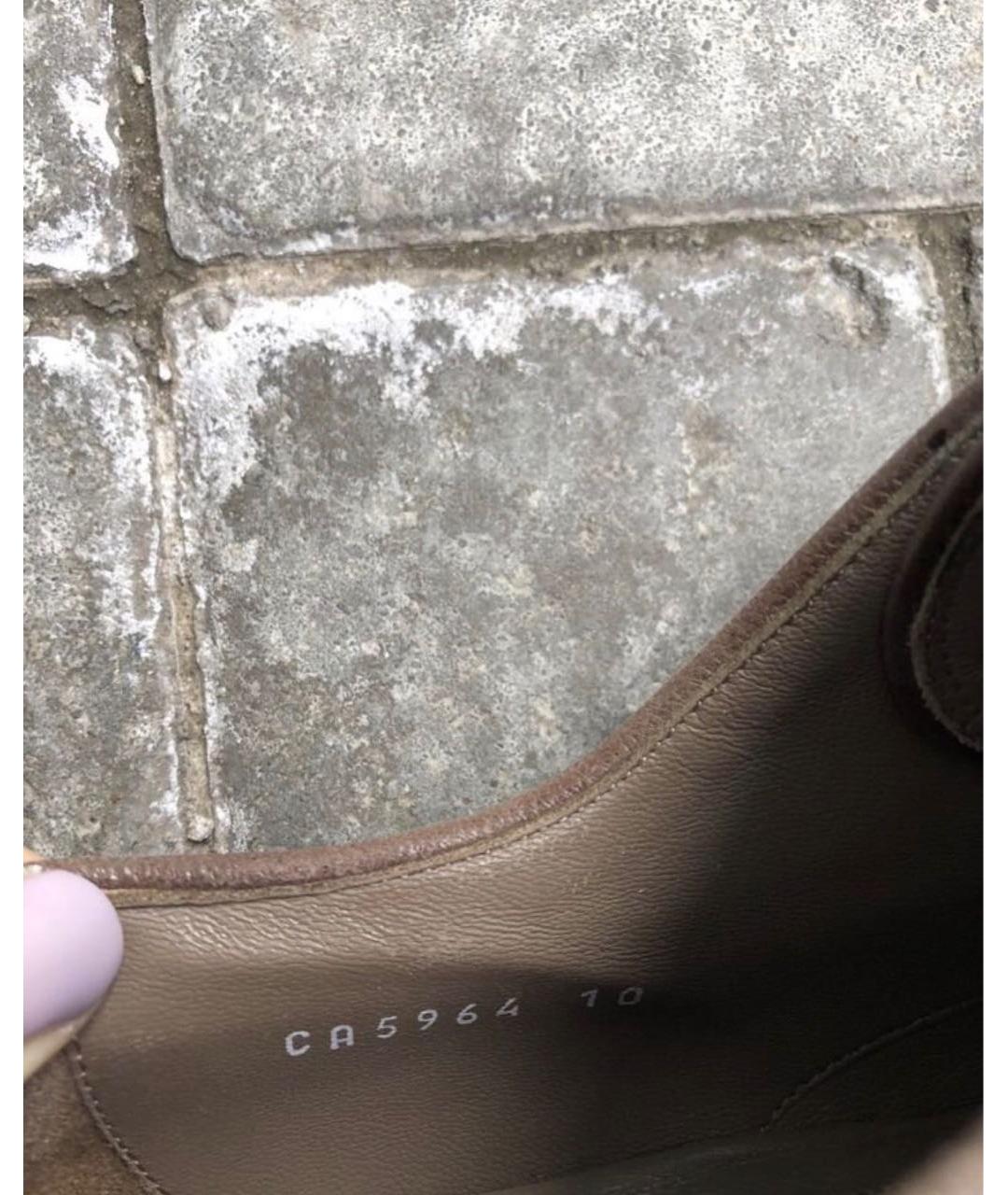 DOLCE&GABBANA Коричневые замшевые туфли, фото 4