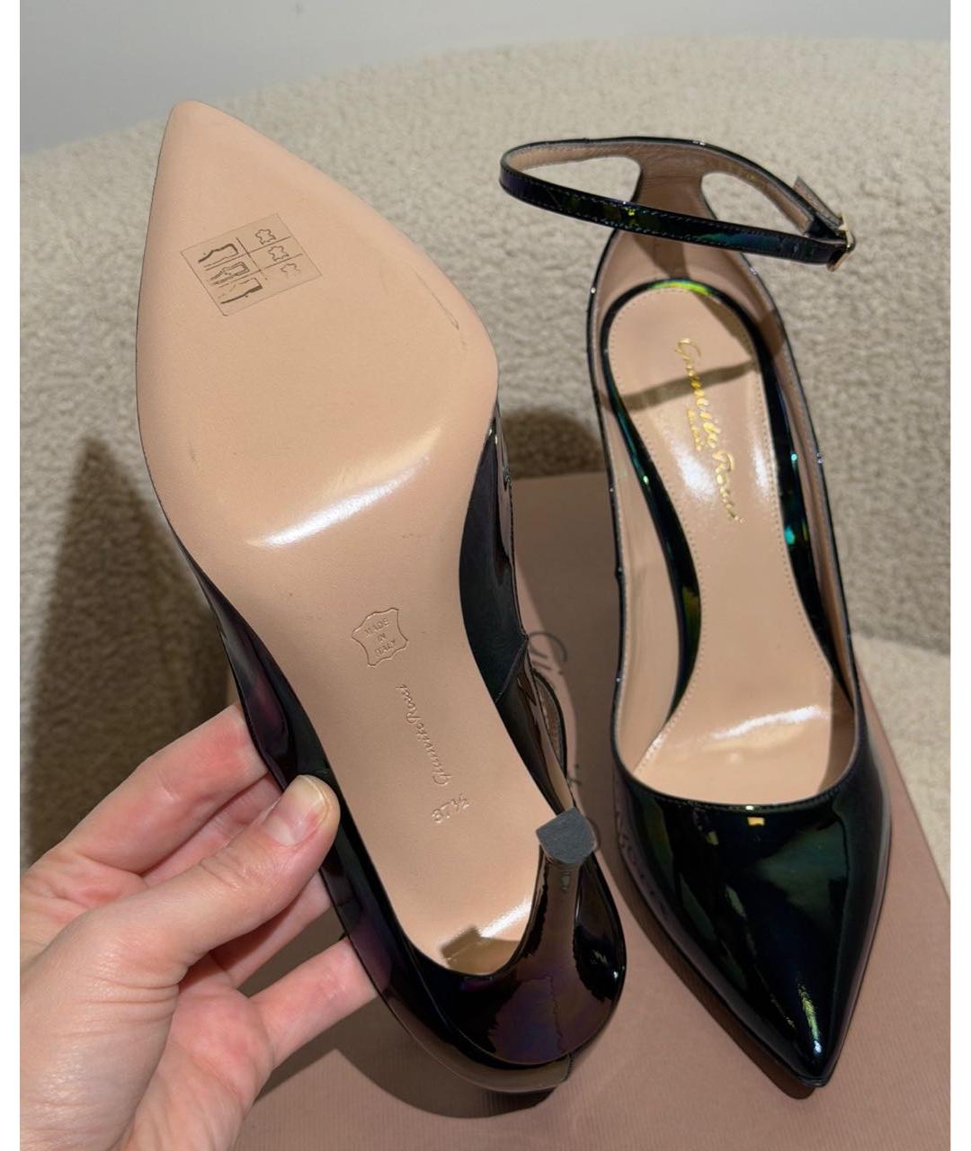 GIANVITO ROSSI Мульти туфли из лакированной кожи, фото 6