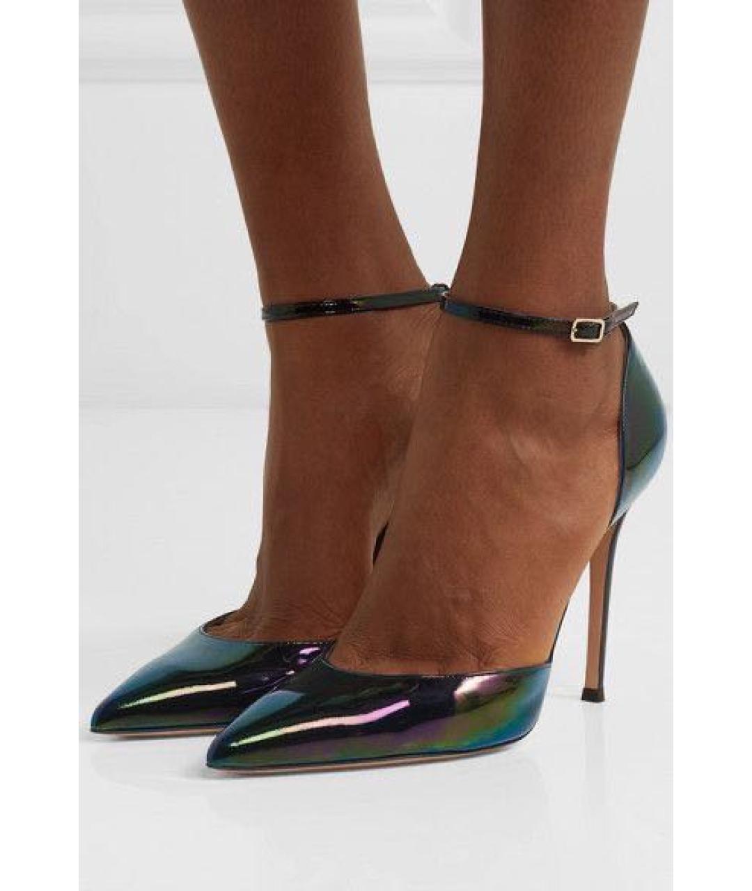 GIANVITO ROSSI Мульти туфли из лакированной кожи, фото 5