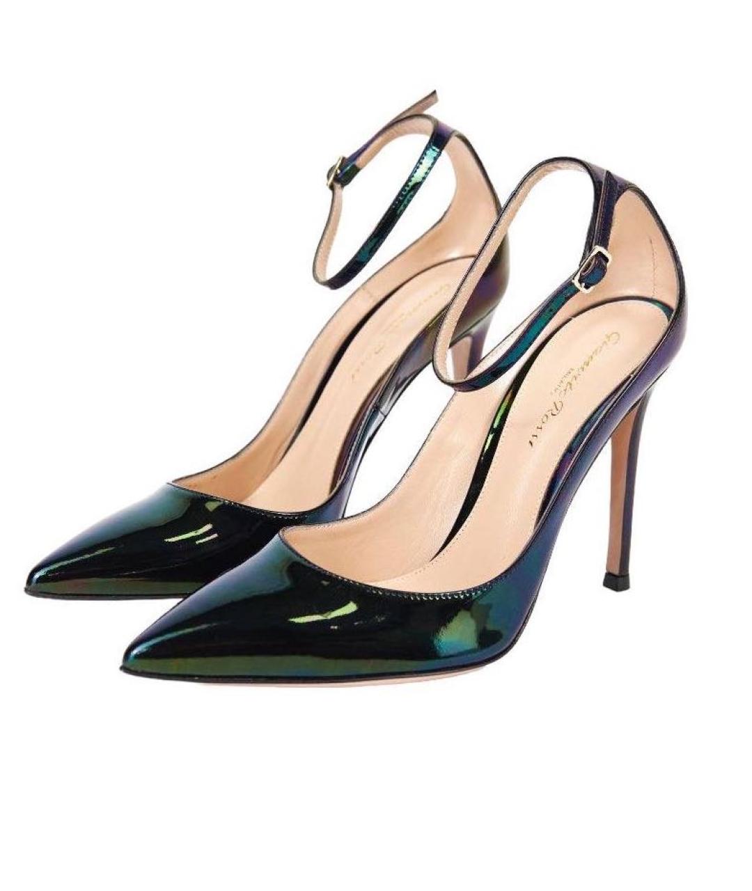 GIANVITO ROSSI Мульти туфли из лакированной кожи, фото 8