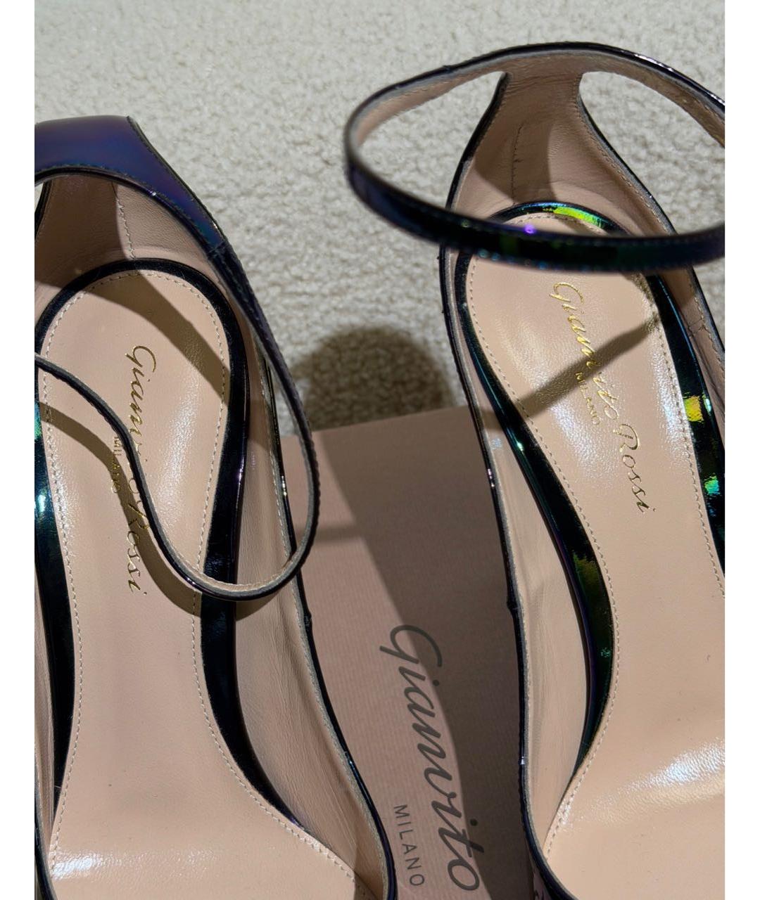 GIANVITO ROSSI Мульти туфли из лакированной кожи, фото 3