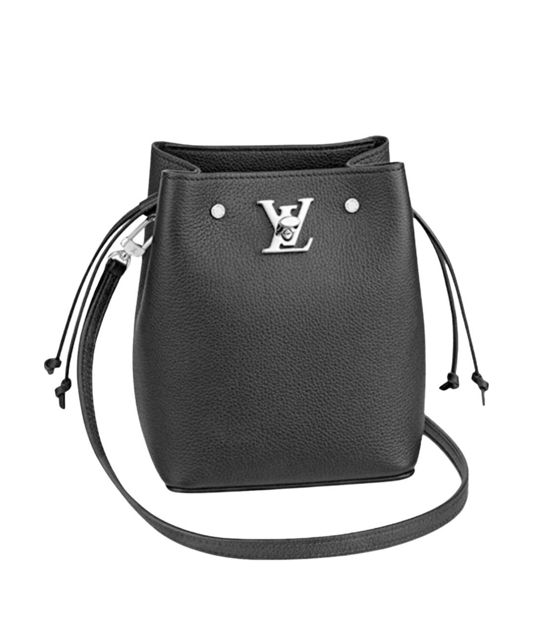 LOUIS VUITTON Черная кожаная сумка через плечо, фото 1