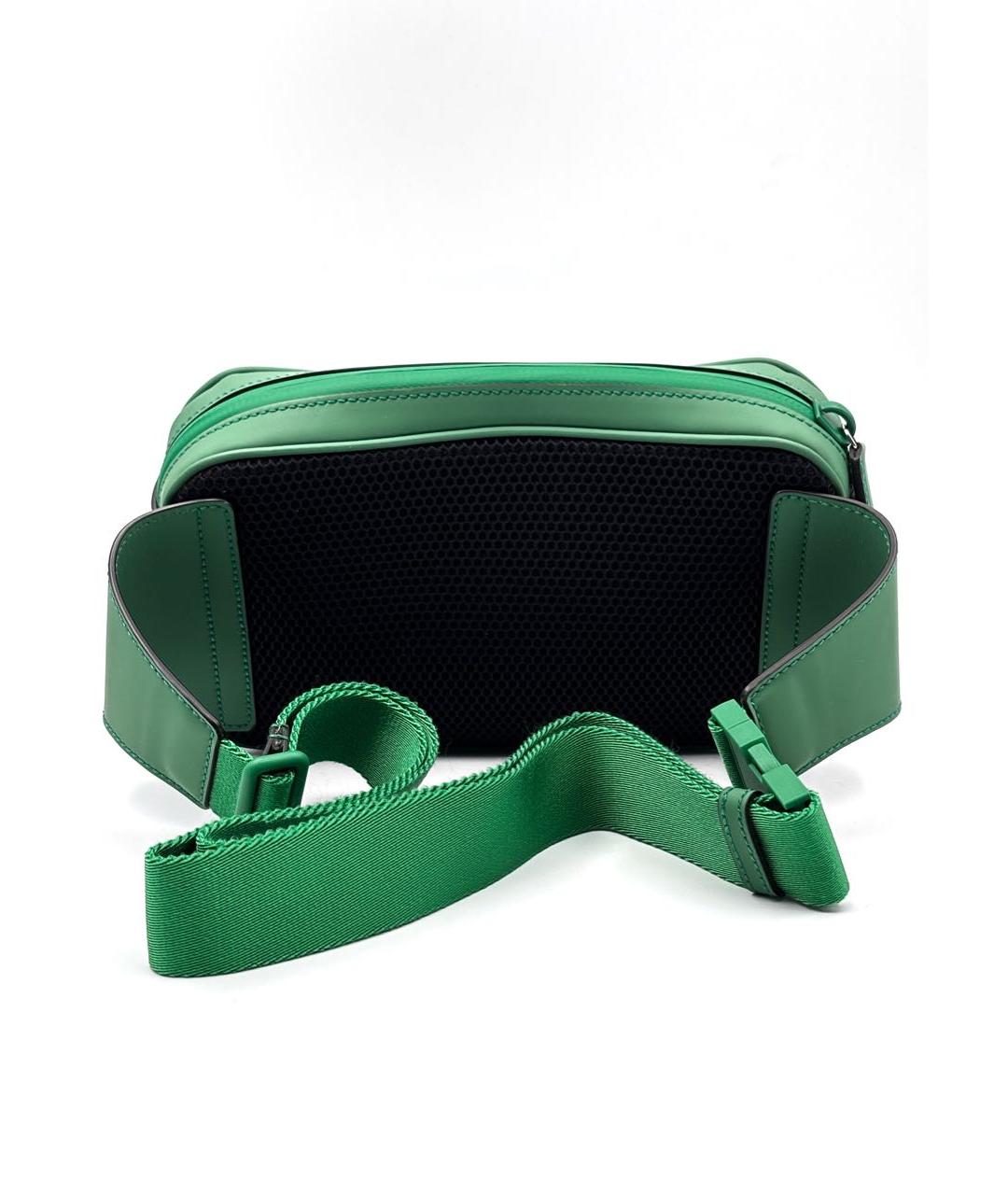 GUCCI Зеленая кожаная поясная сумка, фото 2