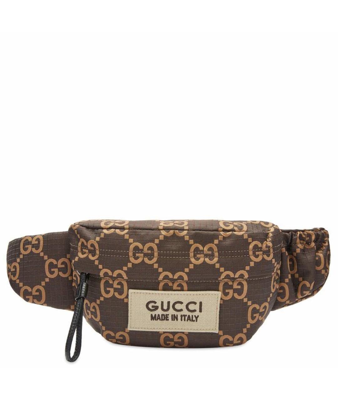 GUCCI Коричневая поясная сумка, фото 4