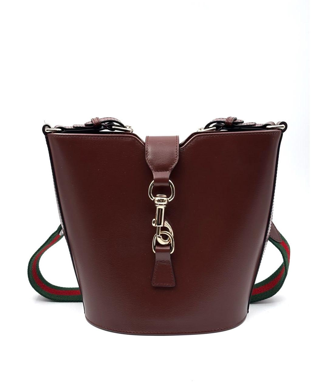 GUCCI Коричневая кожаная сумка тоут, фото 1