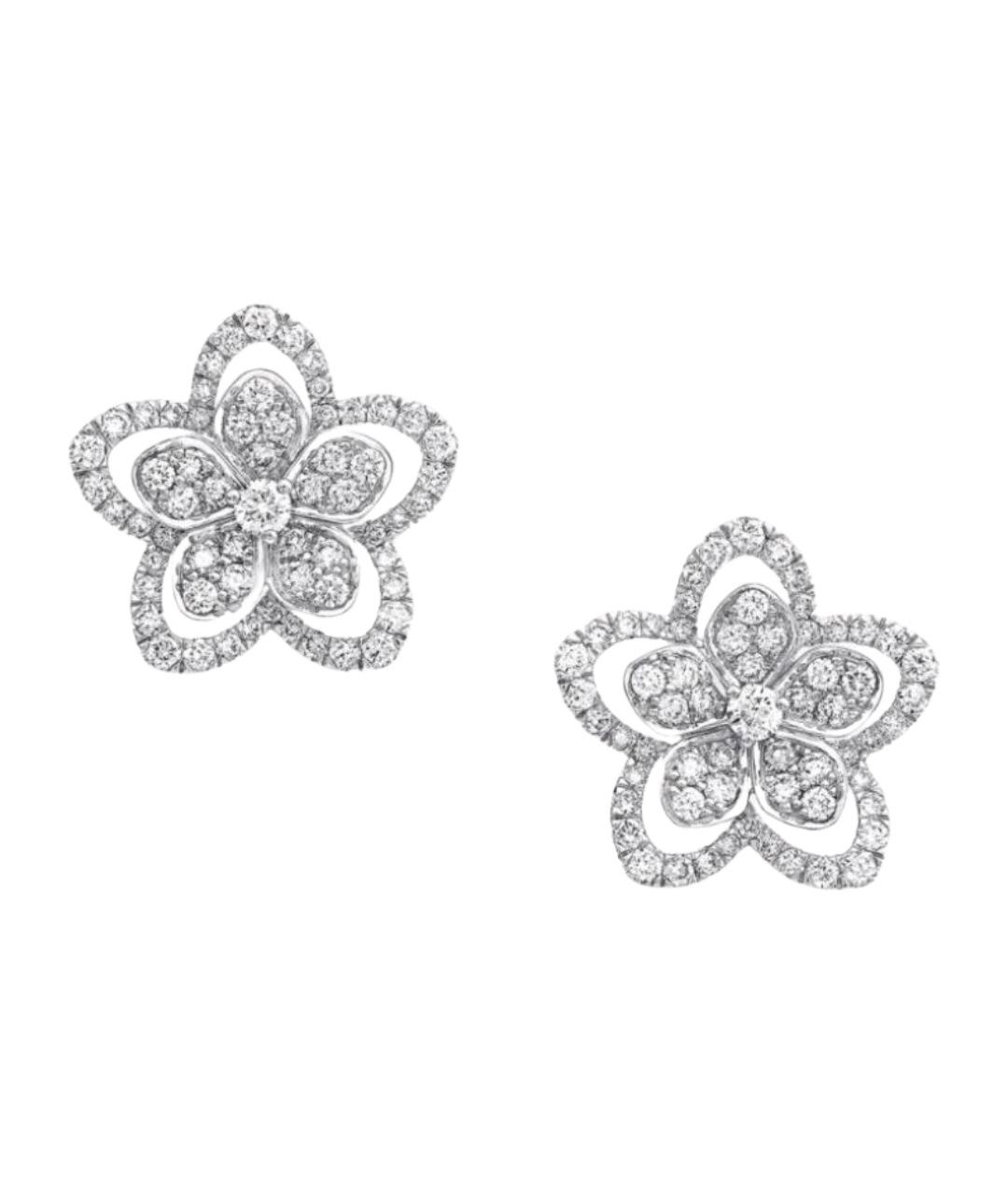 GRAFF Серебряные серьги из белого золота, фото 1