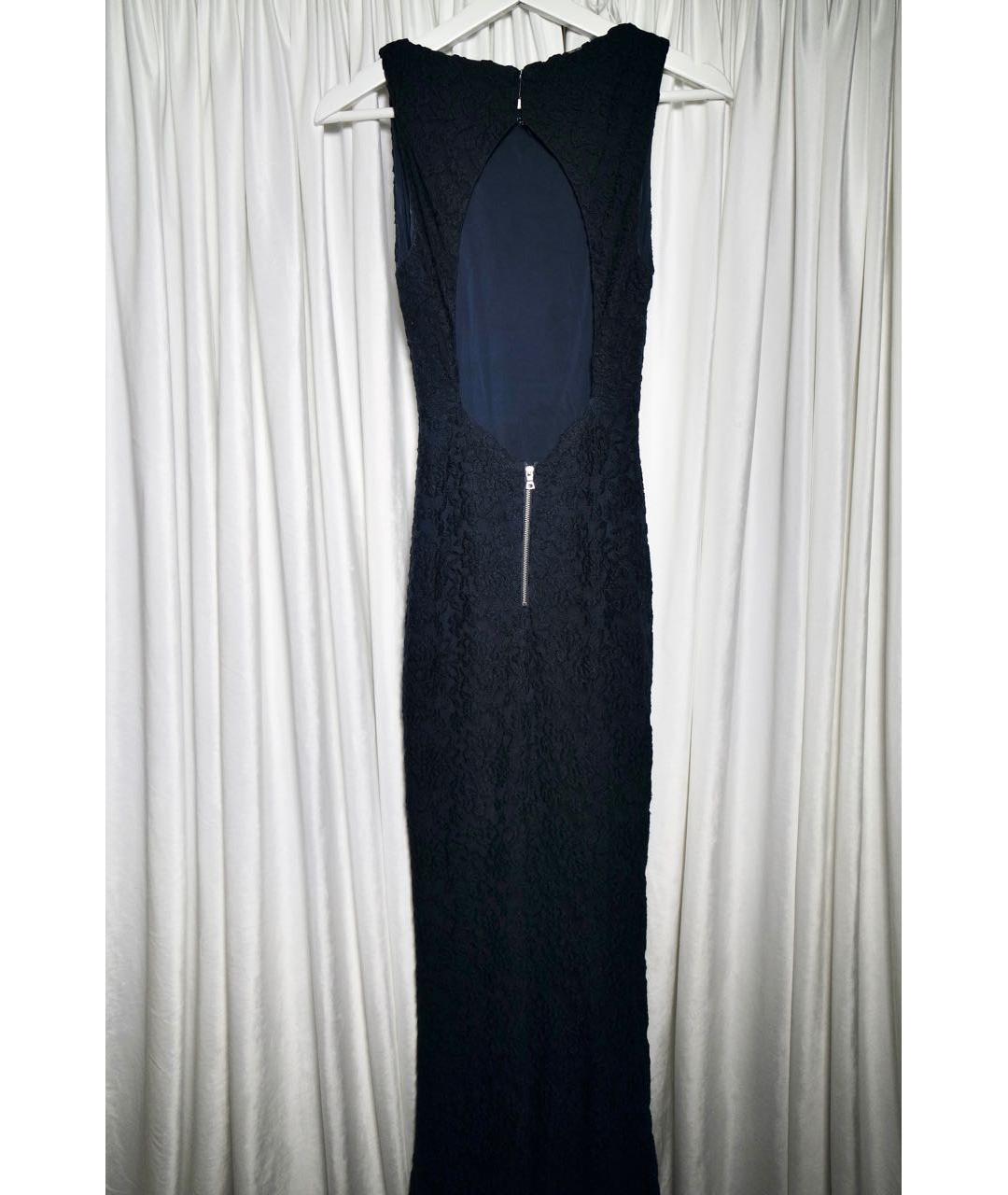 ALICE+OLIVIA Темно-синее вечернее платье, фото 3