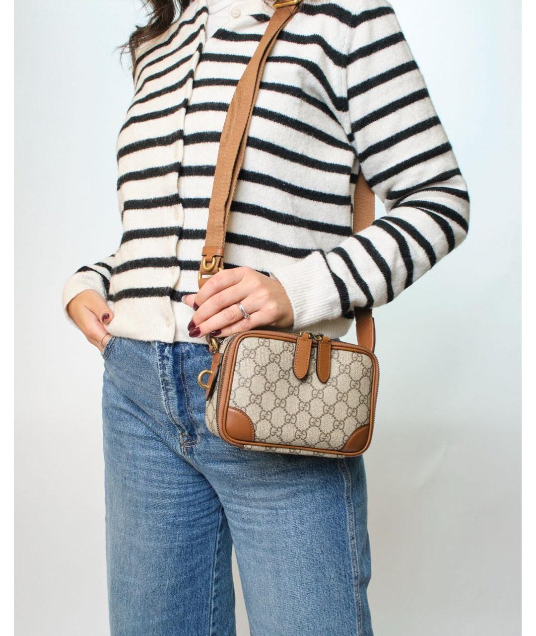 GUCCI Коричневая сумка через плечо, фото 4