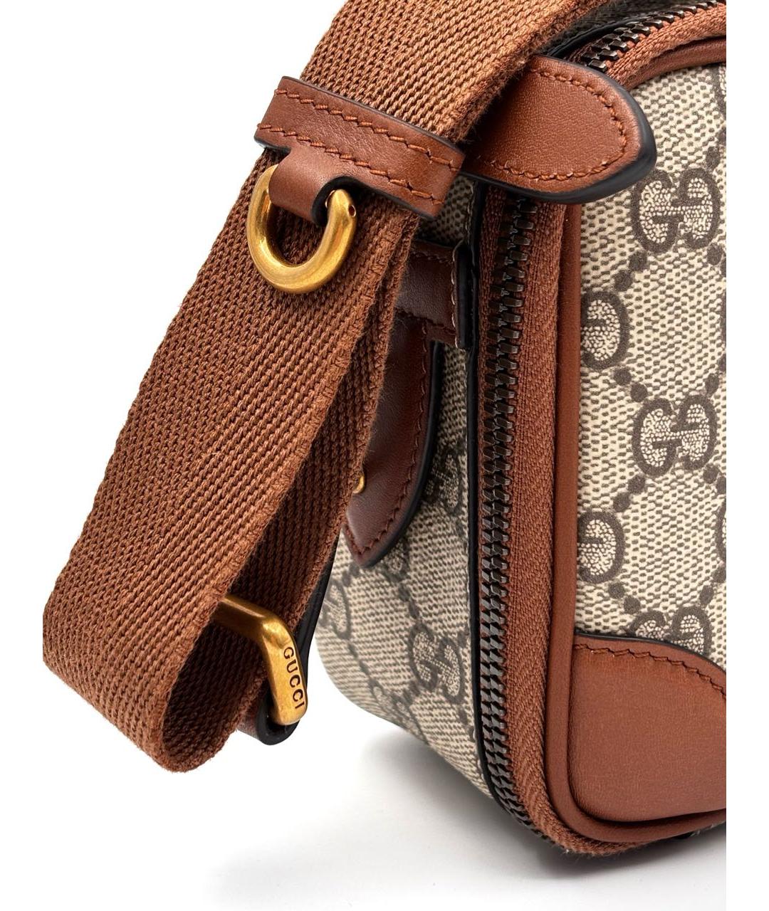 GUCCI Коричневая сумка через плечо, фото 3