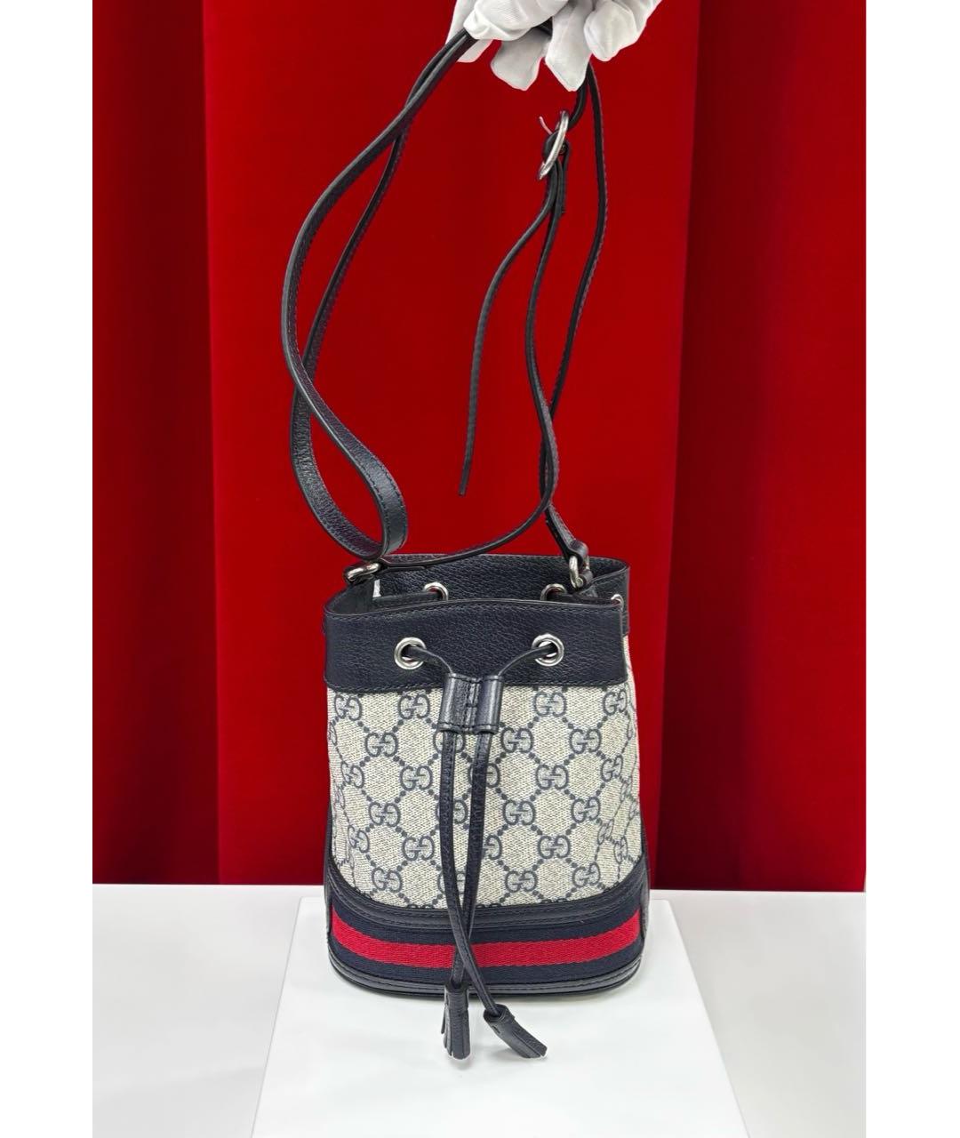 GUCCI Темно-синяя сумка через плечо, фото 4