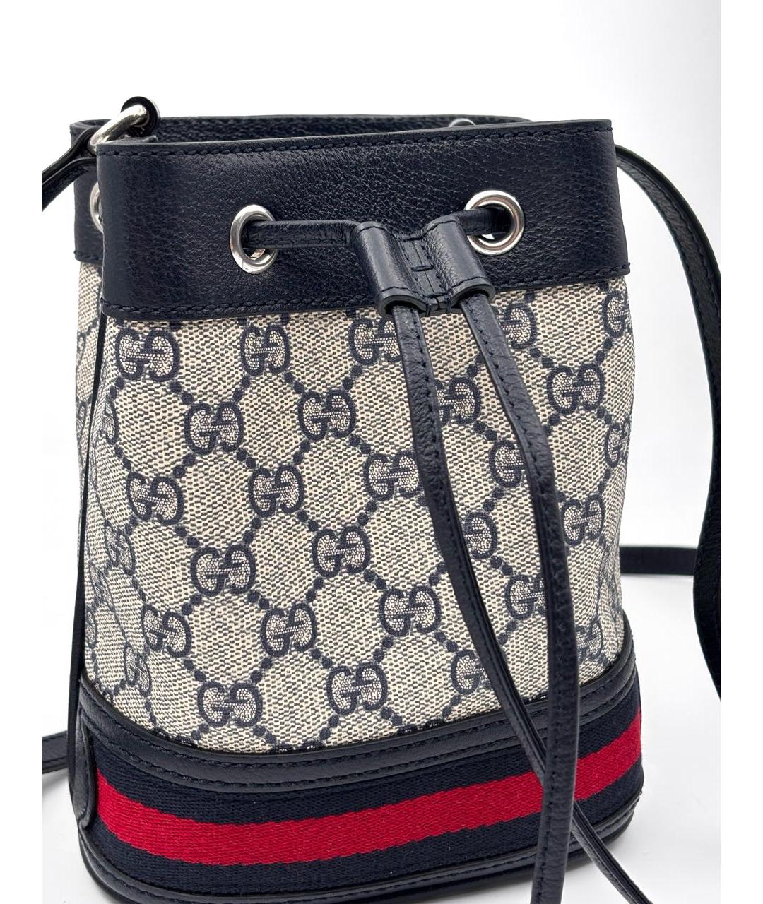 GUCCI Темно-синяя сумка через плечо, фото 2