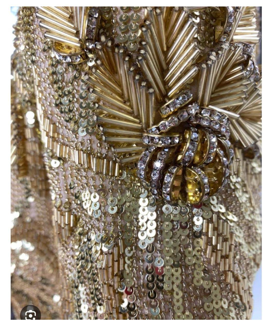 EMILIO PUCCI Золотое шелковое коктейльное платье, фото 7