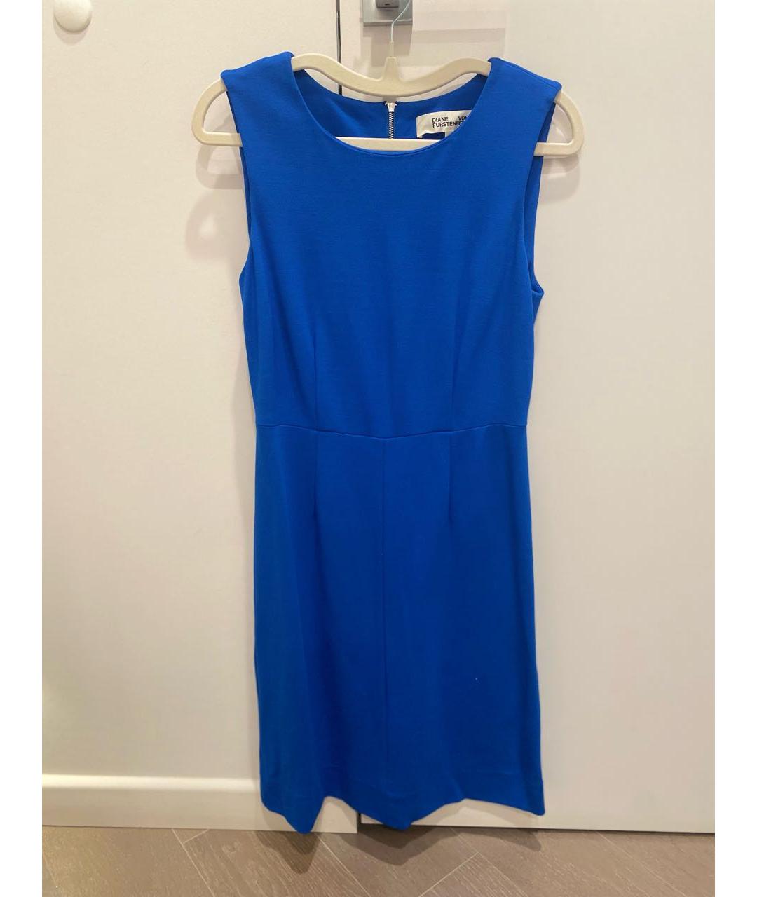 DIANE VON FURSTENBERG Синее повседневное платье, фото 3