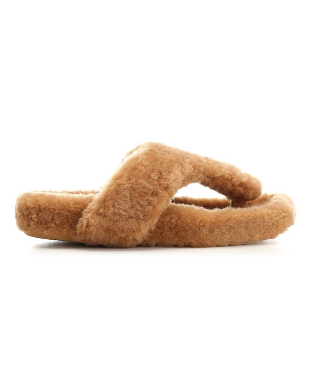 LOEWE Бежевые текстильные сандалии, фото 2