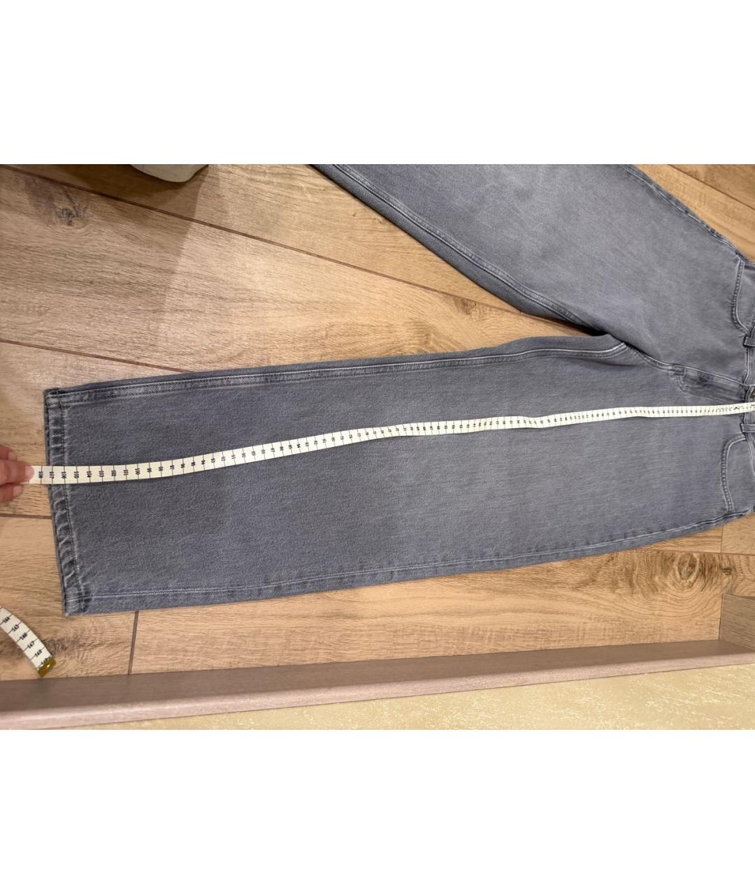 COS Серые хлопковые прямые джинсы, фото 6