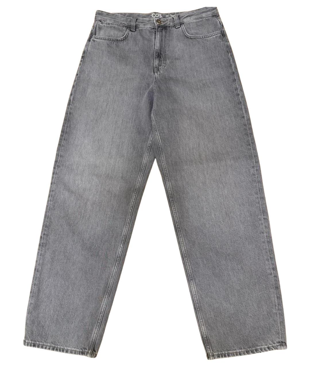 COS Серые хлопковые прямые джинсы, фото 1