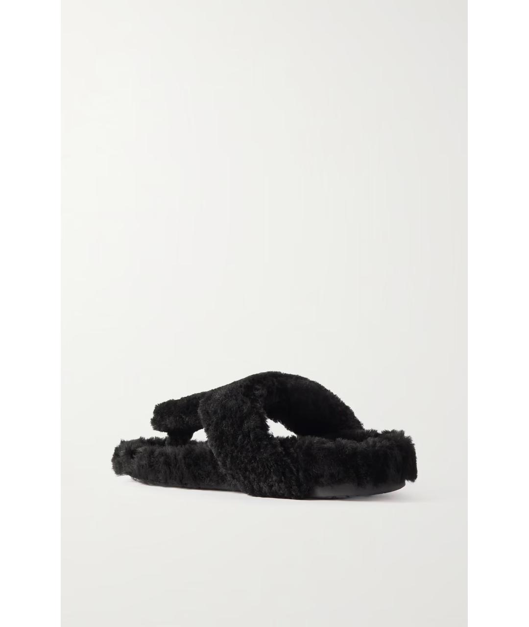 LOEWE Черные сандалии, фото 5