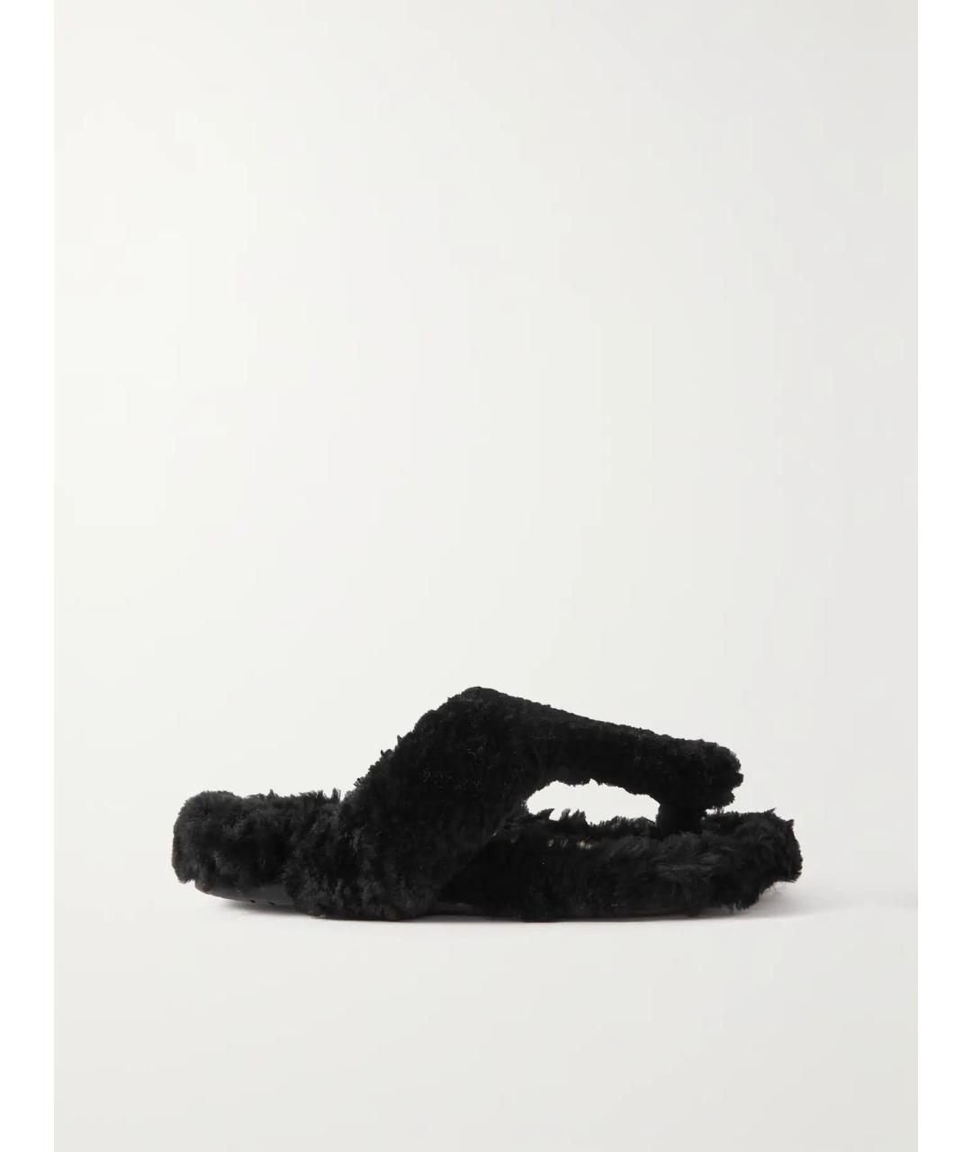 LOEWE Черные сандалии, фото 6