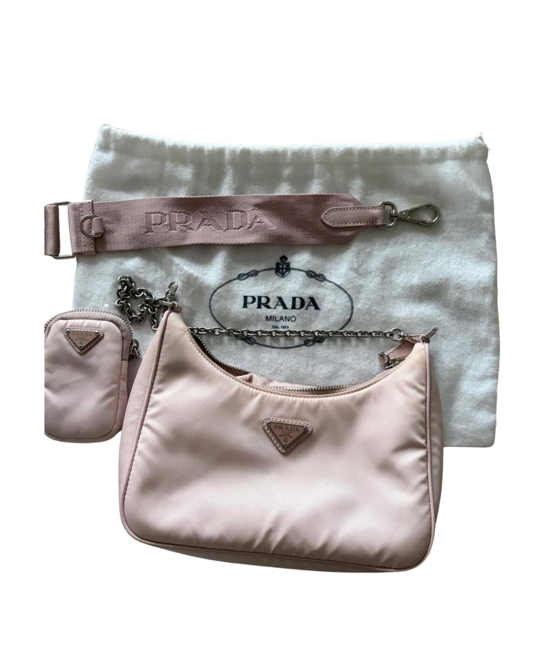 PRADA Розовая сумка через плечо, фото 5