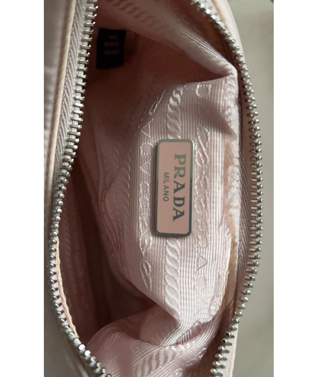 PRADA Розовая сумка через плечо, фото 3