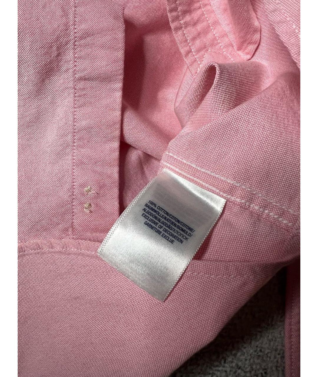 RALPH LAUREN Розовая хлопковая детская рубашка, фото 6