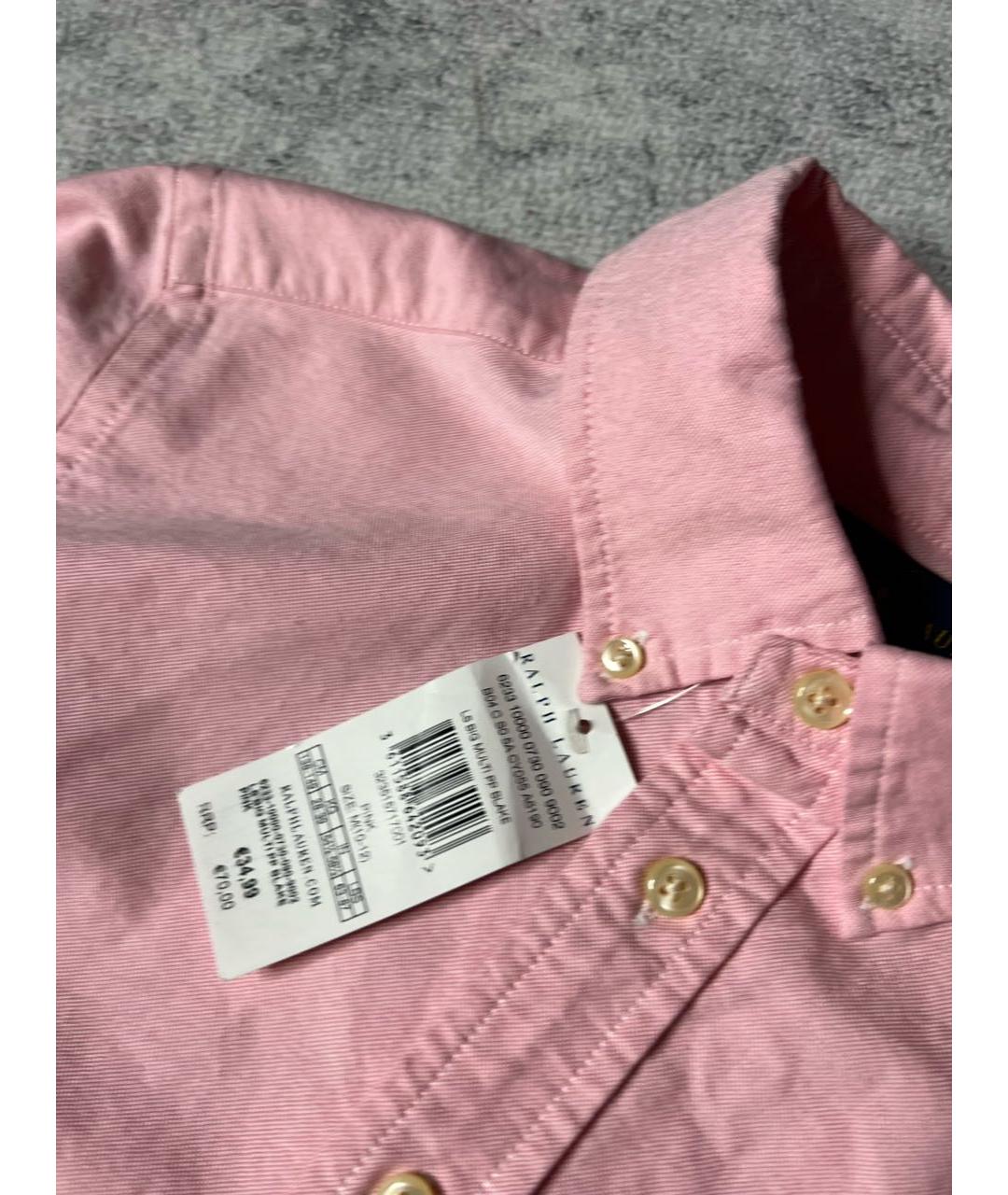 RALPH LAUREN Розовая хлопковая детская рубашка, фото 4
