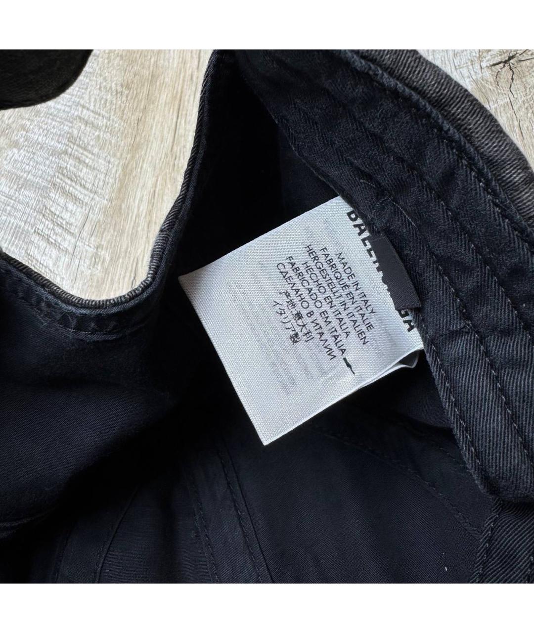 BALENCIAGA Антрацитовая хлопковая кепка/бейсболка, фото 5