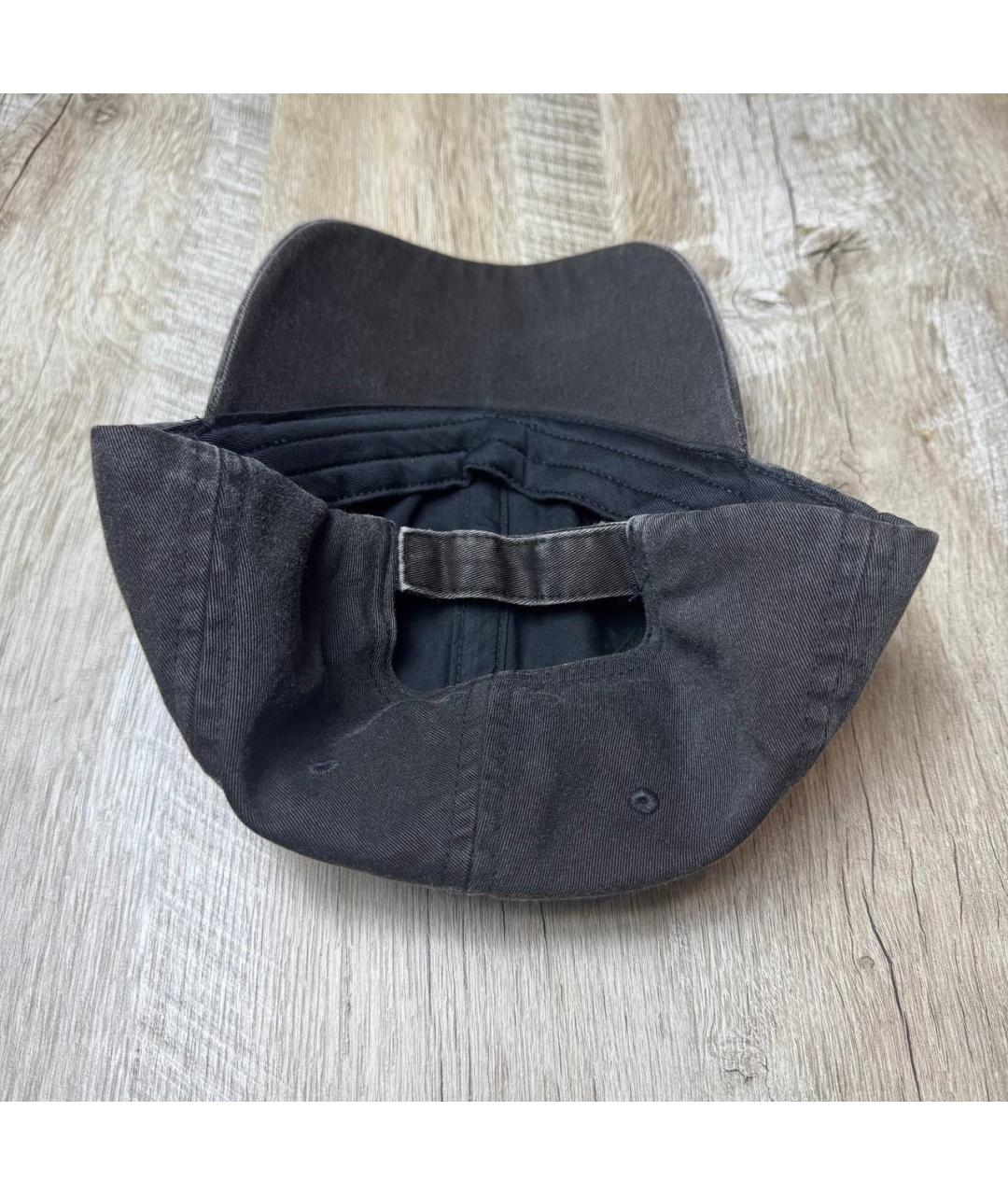 BALENCIAGA Антрацитовая хлопковая кепка/бейсболка, фото 6