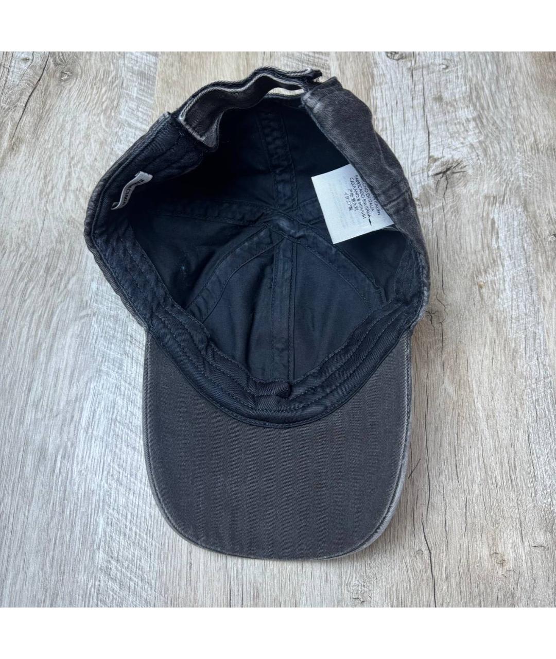 BALENCIAGA Антрацитовая хлопковая кепка/бейсболка, фото 3
