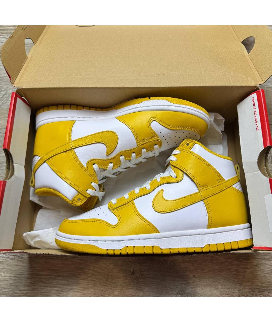 NIKE Желтые кожаные кроссовки, фото 8