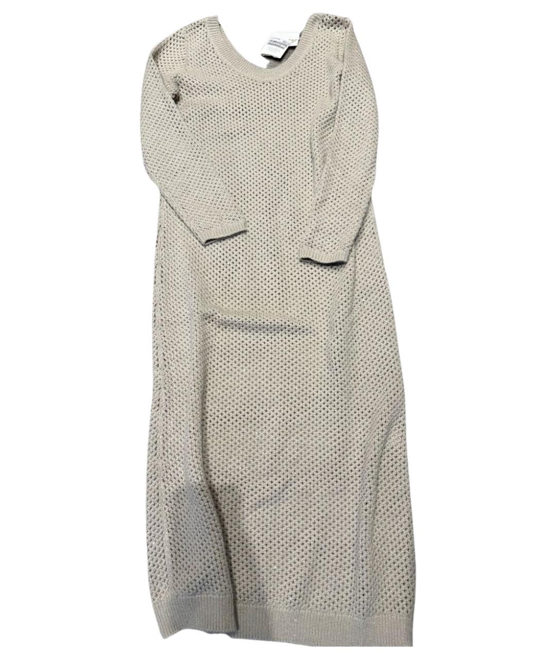 BRUNELLO CUCINELLI Бежевое кашемировое платье, фото 1