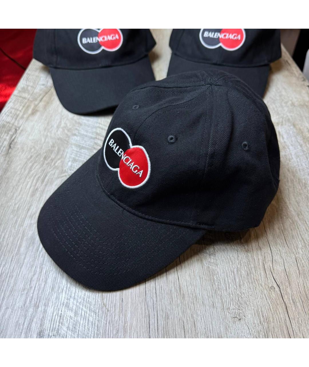 BALENCIAGA Черная хлопковая кепка/бейсболка, фото 2