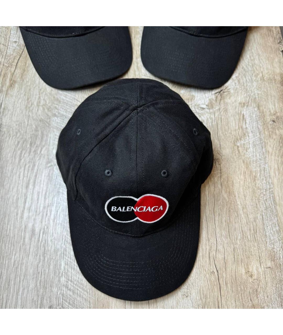 BALENCIAGA Черная хлопковая кепка/бейсболка, фото 3
