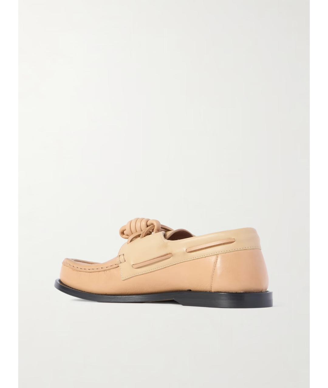 LOEWE Бежевые кожаные лоферы, фото 5