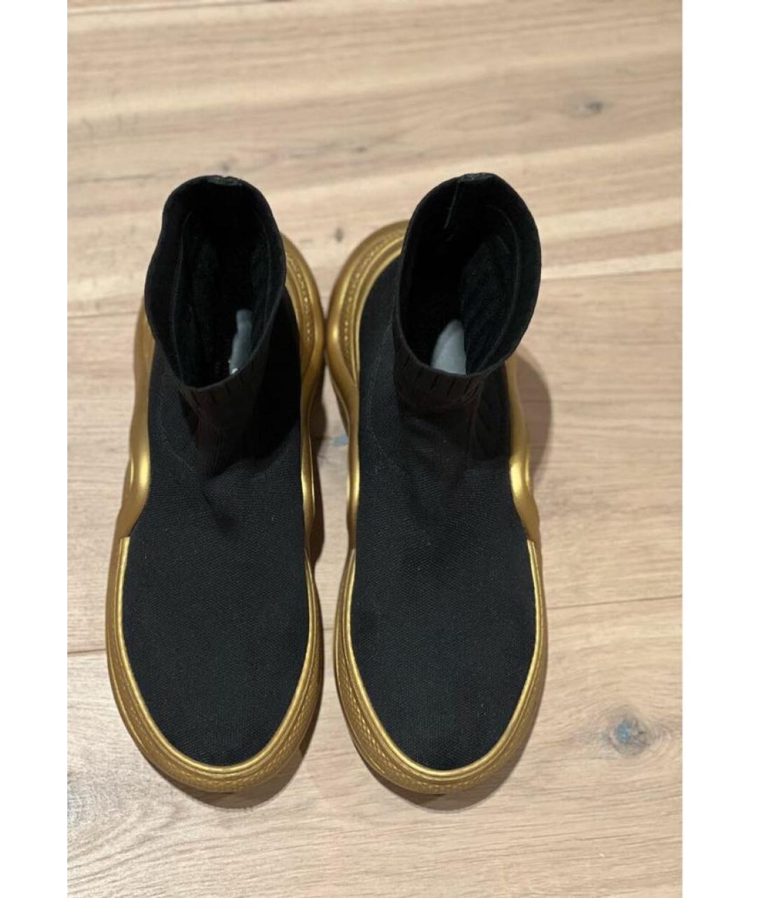 LOUIS VUITTON Черные синтетические кроссовки, фото 2