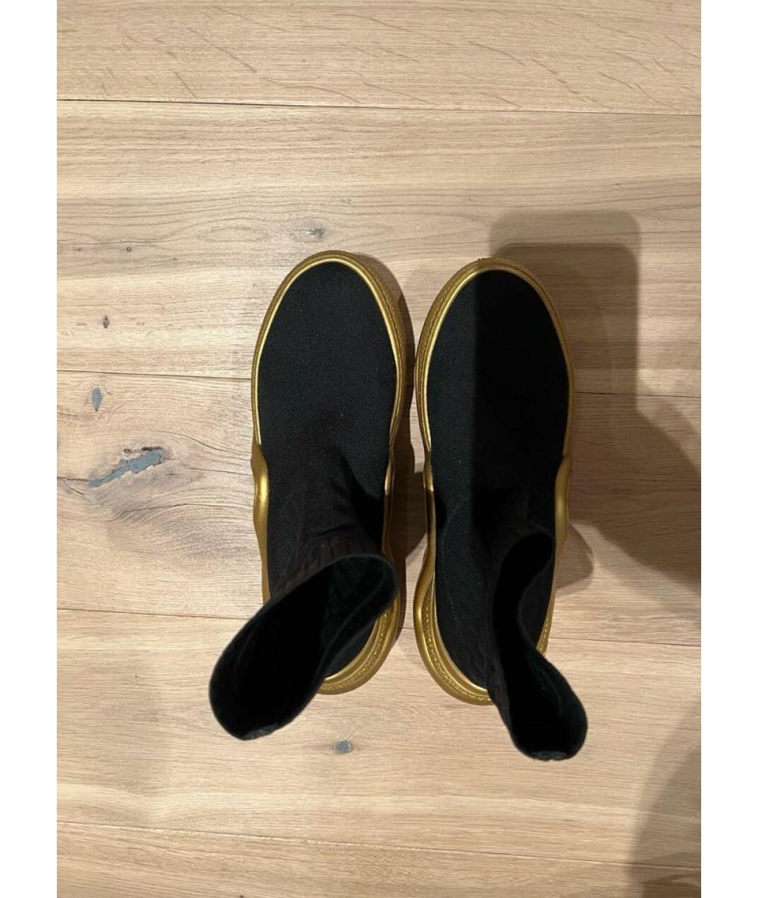 LOUIS VUITTON Черные синтетические кроссовки, фото 3