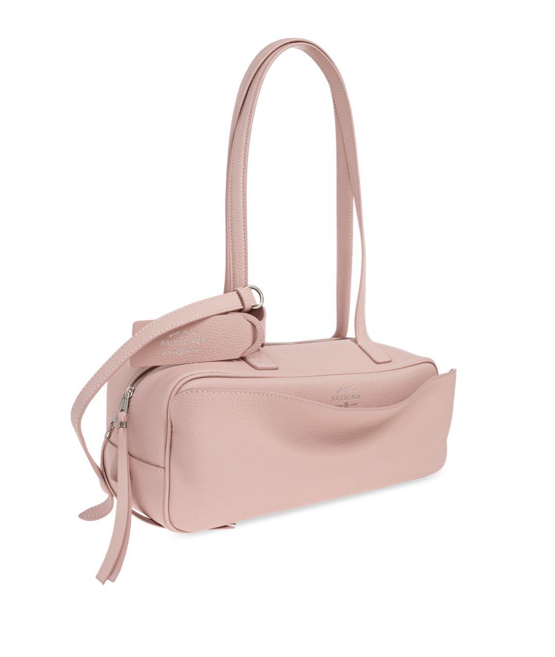 BALENCIAGA Бежевая кожаная сумка тоут, фото 3