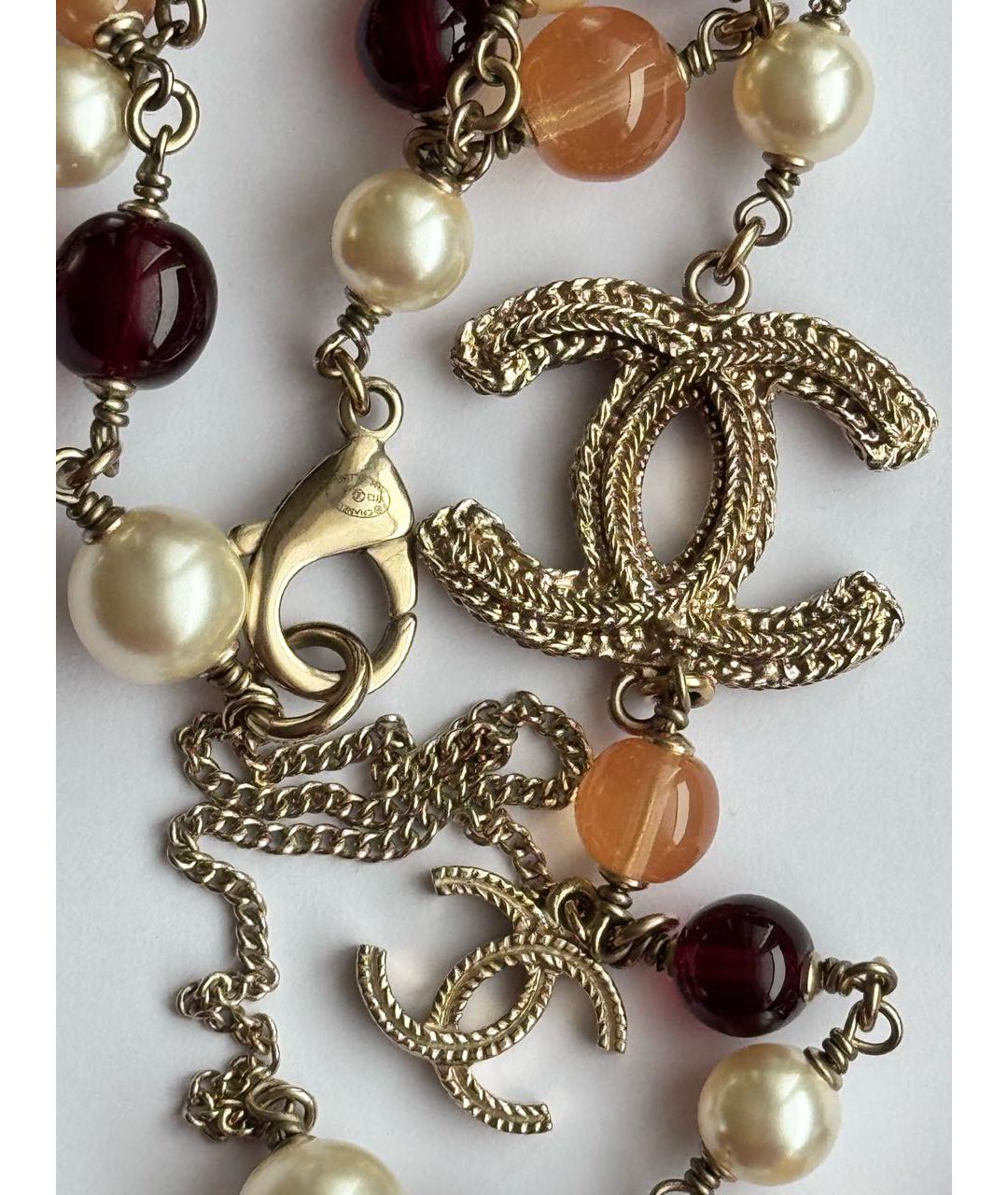 CHANEL Мульти латунное колье, фото 4