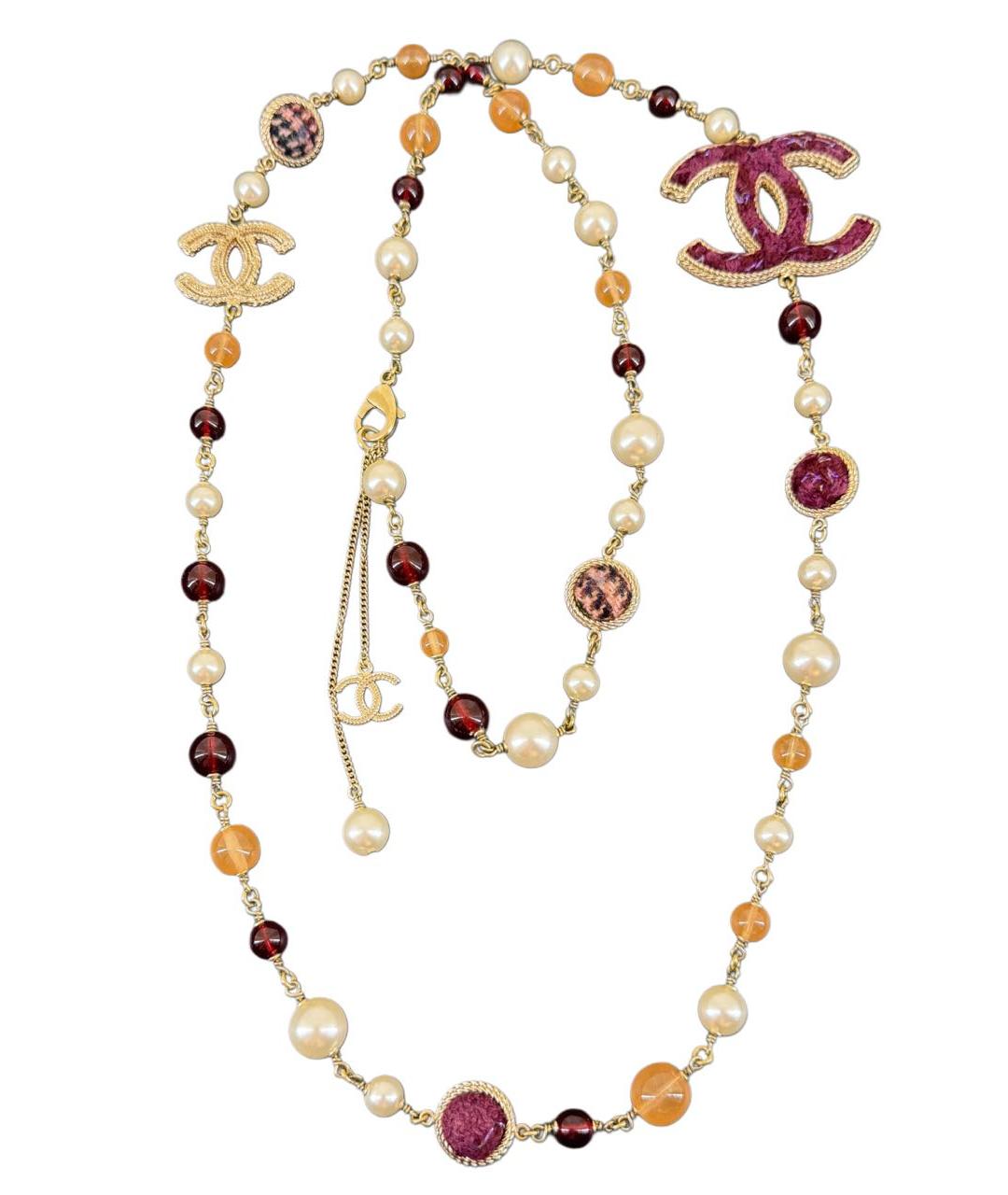 CHANEL Мульти латунное колье, фото 4