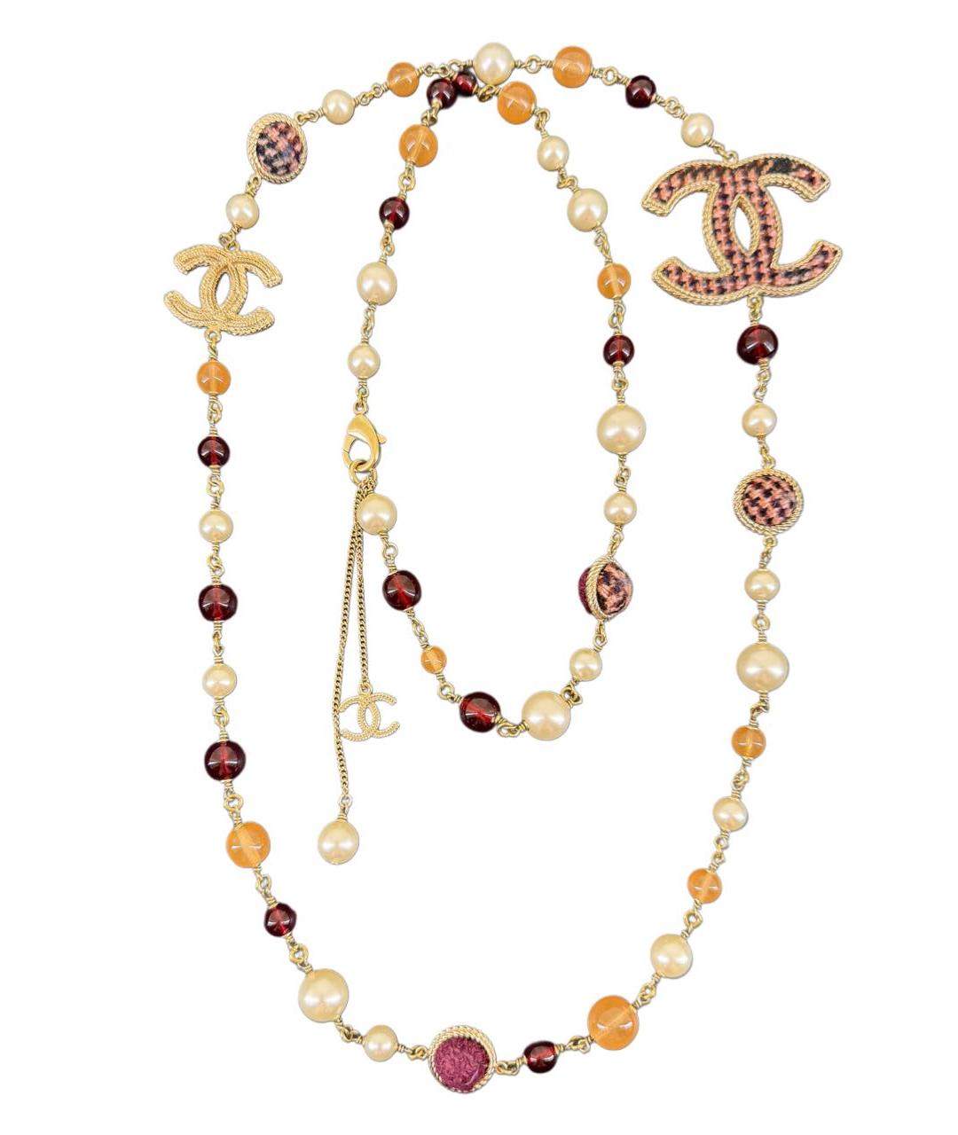 CHANEL Мульти латунное колье, фото 3