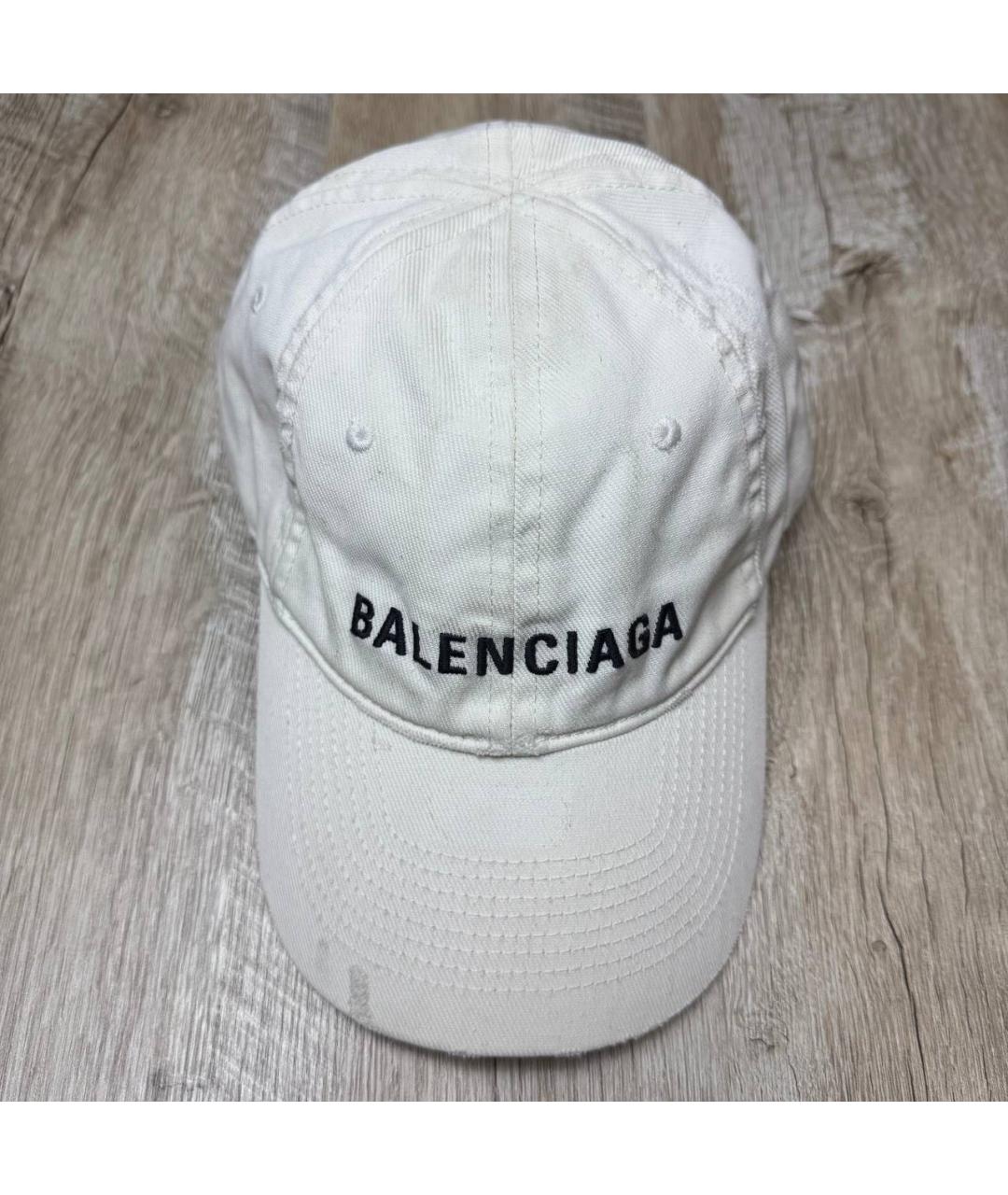 BALENCIAGA Белая хлопковая кепка/бейсболка, фото 7