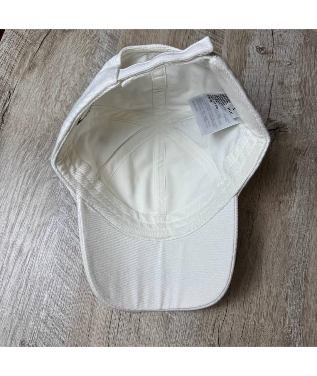 BALENCIAGA Белая хлопковая кепка/бейсболка, фото 5
