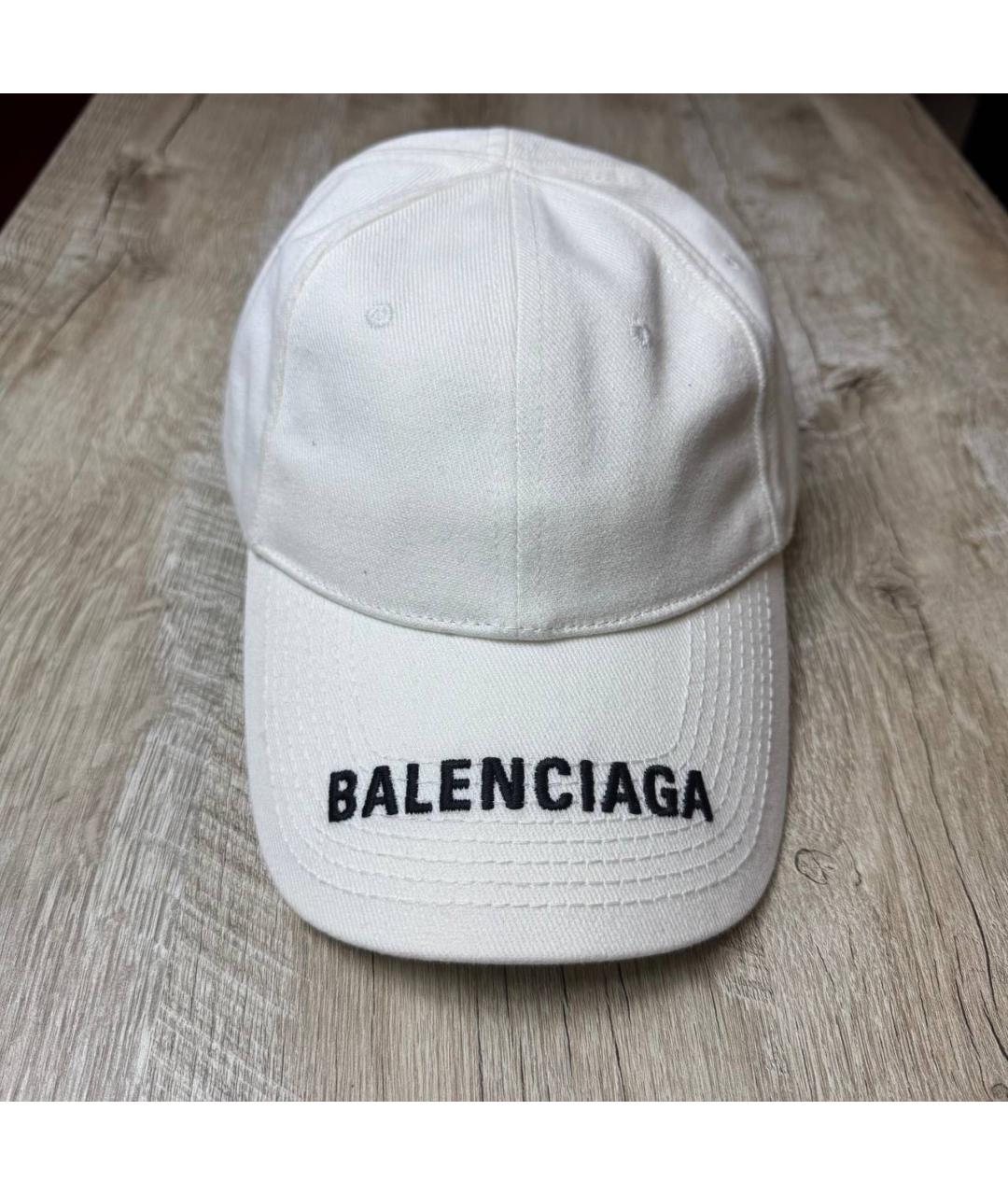 BALENCIAGA Белая хлопковая кепка/бейсболка, фото 7