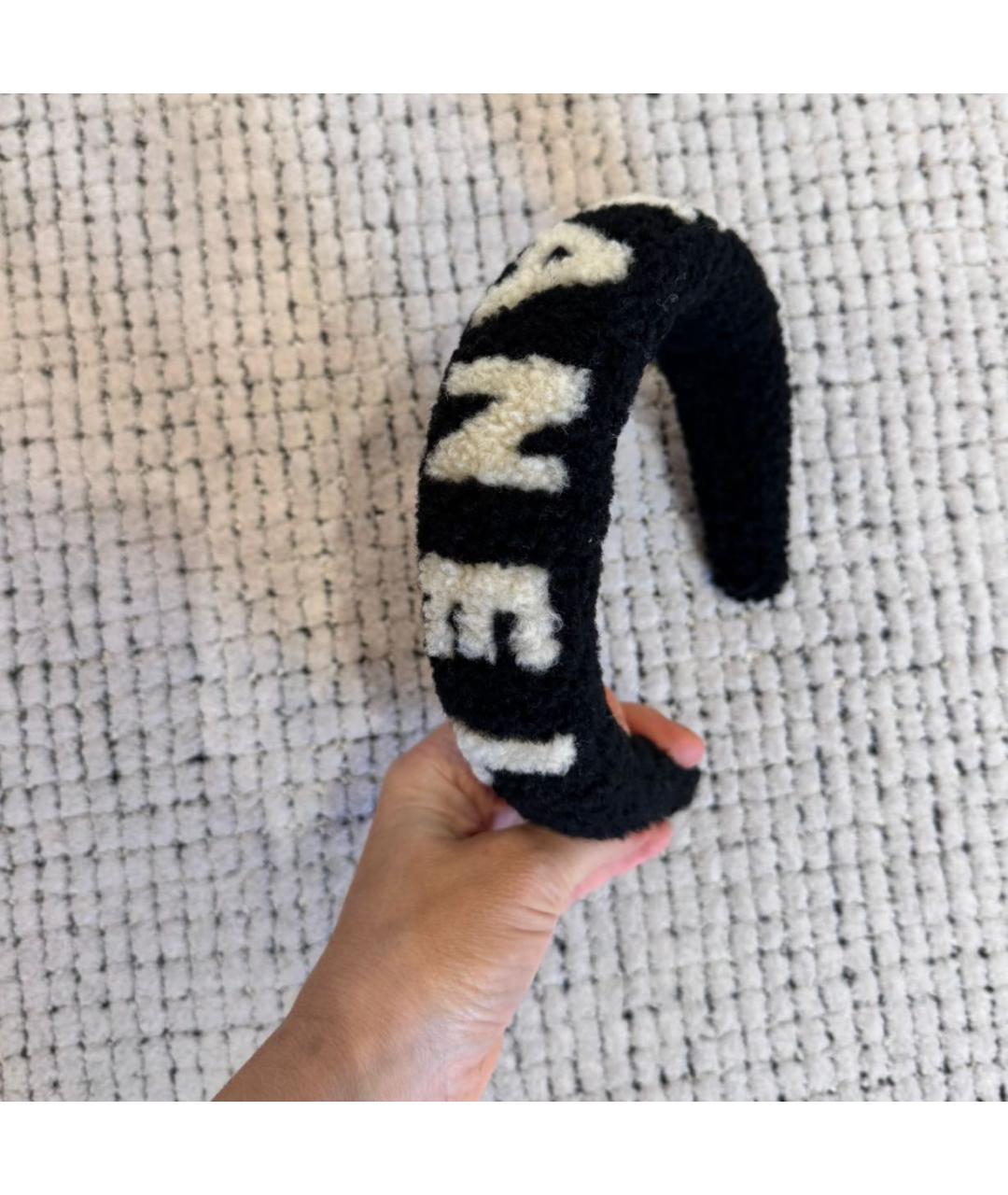 CHANEL Черный ободок, фото 5