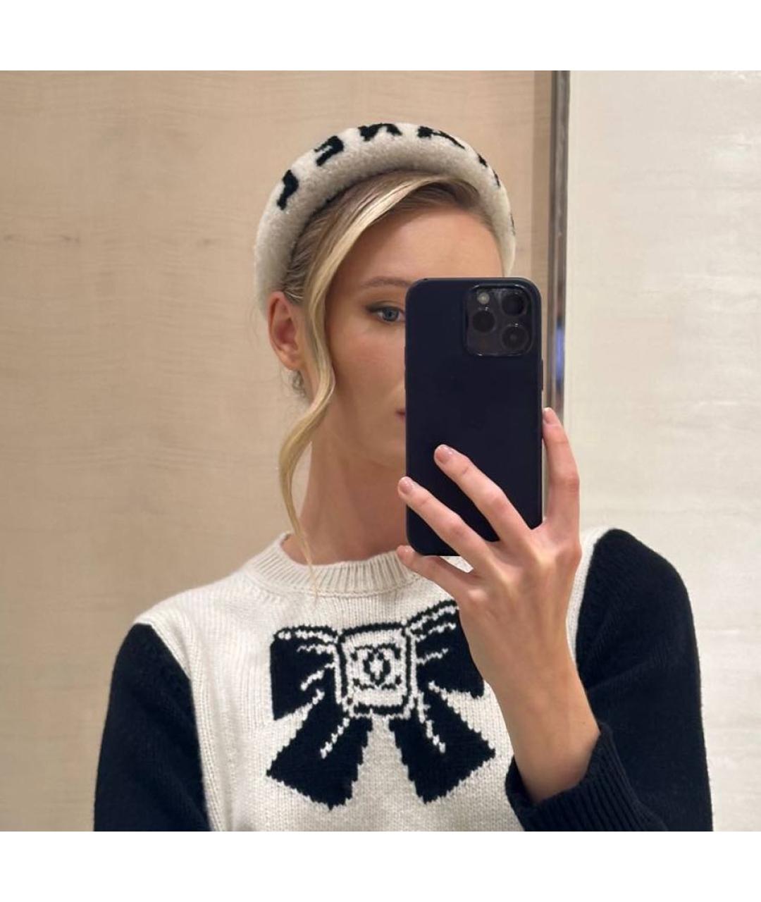 CHANEL Черный ободок, фото 6