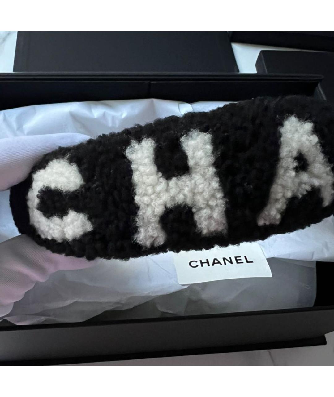 CHANEL Черный ободок, фото 4
