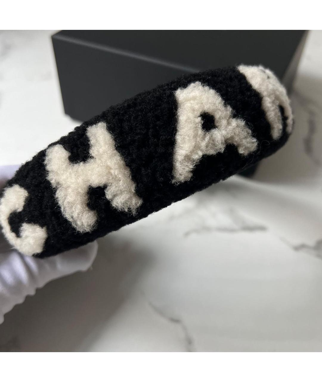 CHANEL Черный ободок, фото 2
