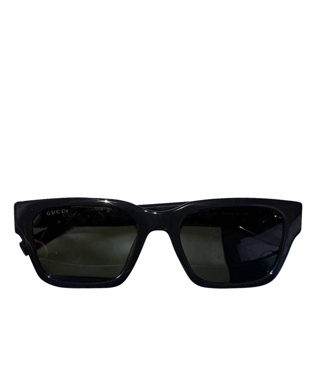 GUCCI Черные пластиковые солнцезащитные очки, фото 1
