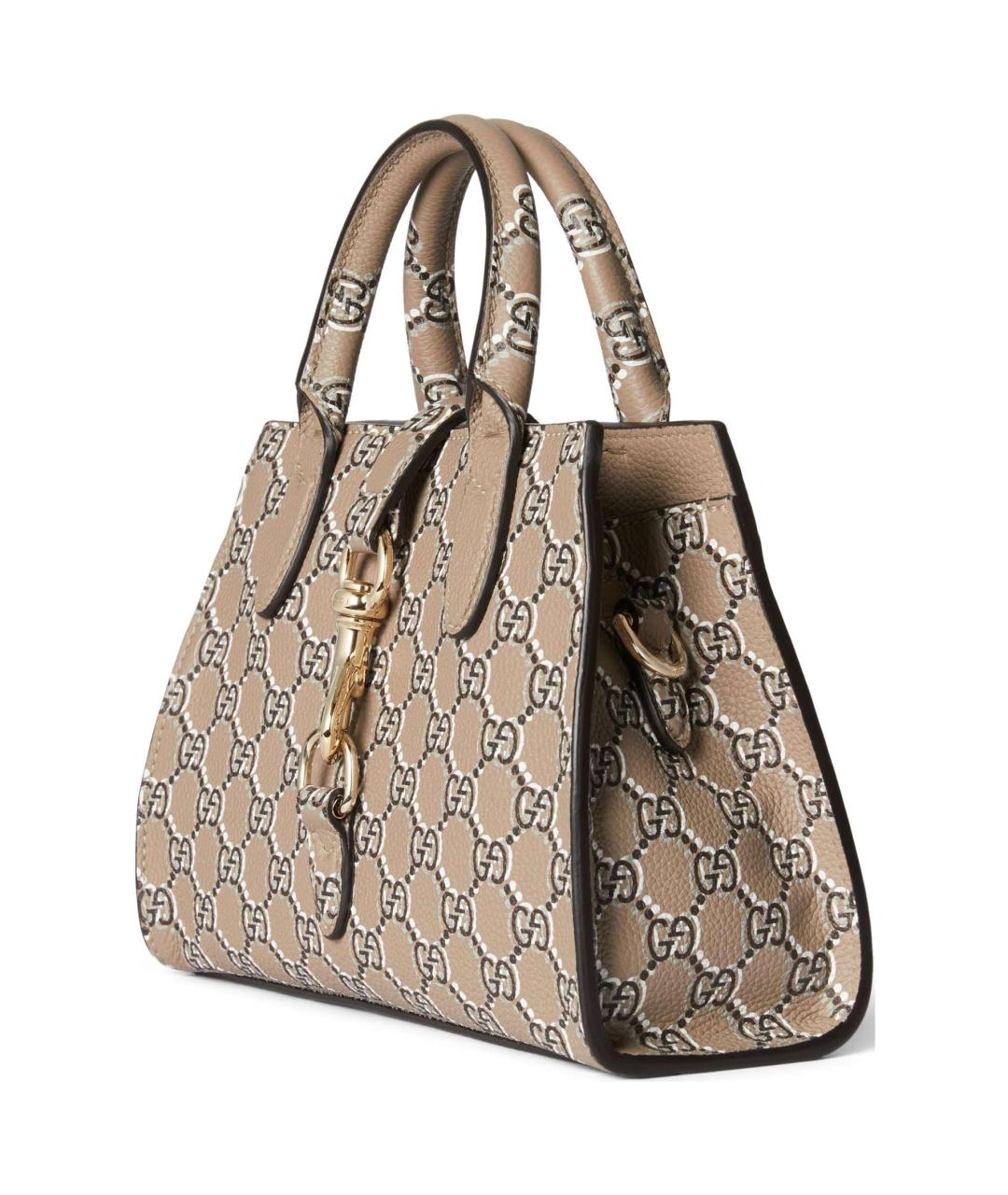 GUCCI Бежевая кожаная сумка через плечо, фото 3